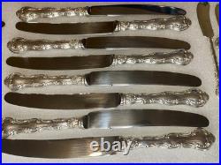 Birk's Regency Silver Plate Louis de France 93 Pieces & Case