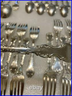 Birk's Regency Silver Plate Louis de France 93 Pieces & Case