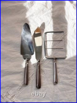 Birks Regency Silver plate Stainless silver 3 piece serving set Saxon