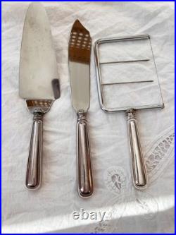 Birks Regency Silver plate Stainless silver 3 piece serving set Saxon