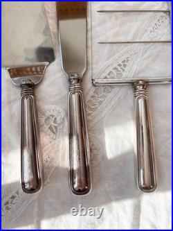 Birks Regency Silver plate Stainless silver 3 piece serving set Saxon