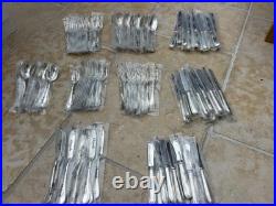 Brand New Christofle 108 piece Cutlery Set Perles Silver Plate (12 people)