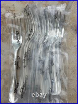 Brand New Christofle 108 piece Cutlery Set Perles Silver Plate (12 people)