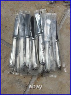 Brand New Christofle 108 piece Cutlery Set Perles Silver Plate (12 people)
