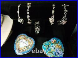 Brighton jewelry Lot Necklaces Bracelets & Earrings and Tins 28 pieces