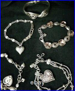 Brighton jewelry Lot Necklaces Bracelets & Earrings and Tins 28 pieces