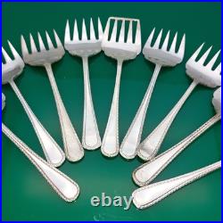 Bulk Lot Of 37 Zigzag Pattern Pickle Meat Sardine Forks Servers Silver Plated