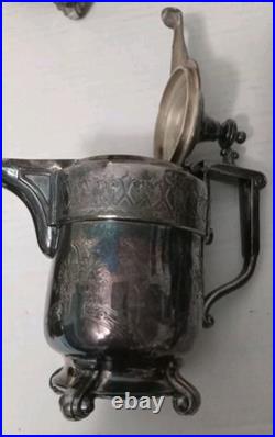 By Reed and Barton Samovar #2688 Four Piece Silver Plate Tea Set