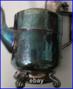 By Reed and Barton Samovar #2688 Four Piece Silver Plate Tea Set