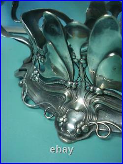 C1910 WMF Silver plate Butterfly Art Nouveau center centre piece Jugendstil I/O