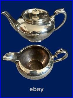 C1930's Immaculate Walker & Hall 4 Piece Silverplate Tea And Coffee Set