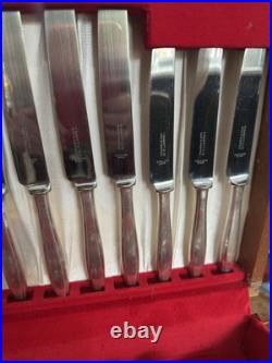 C1950s Sheffield England Silver Plated EPNS Canteen 50 Pieces Complete