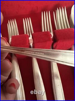 C1950s Sheffield England Silver Plated EPNS Canteen 50 Pieces Complete