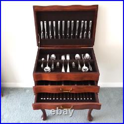 CANBERRA Design Mappin & Webb London Silver Service 84 Piece Canteen of Cutlery
