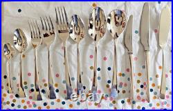 CARRS Sheffield Silver Plated Cutlery Set NEW YORK Pattern 124 Piece Service