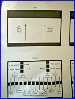 CARRS Sheffield Silver Plated Cutlery Set NEW YORK Pattern 124 Piece Service