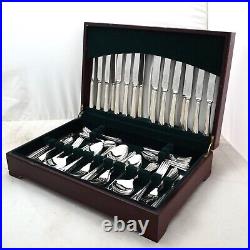 CHILTERN Design GEORGE BUTLER Silver Service 84 Piece Canteen of Cutlery