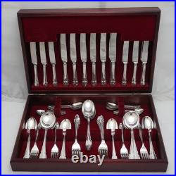 CHIPPEDALE Pattern Cooper Brothers Silver Service 68 Piece Canteen of Cutlery