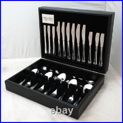 CHIPPENDALE Design Arthur Price Silver Service 44 Piece Canteen of Cutlery Set