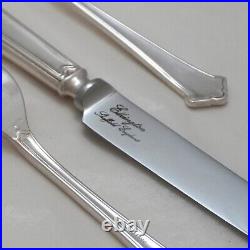 CHIPPENDALE Design ELKINGTON & CO Silver Service 100 Piece Canteen of Cutlery