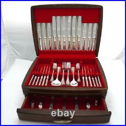 CHIPPENDALE Design ELKINGTON & CO Silver Service 100 Piece Canteen of Cutlery
