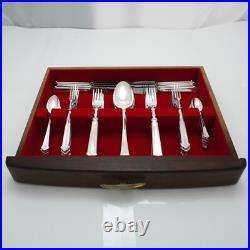 CHIPPENDALE Design ELKINGTON & CO Silver Service 100 Piece Canteen of Cutlery