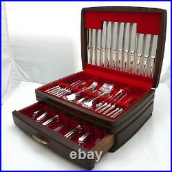 CHIPPENDALE Design ELKINGTON & CO Silver Service 100 Piece Canteen of Cutlery