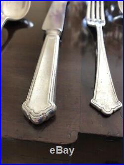 CHIPPENDALE Design ELKINGTON Silver Service 60 Piece Canteen of Cutlery