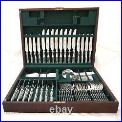 CHIPPENDALE Design JAMES DIXON & SONS Silver Service 76 Piece Canteen of Cutlery