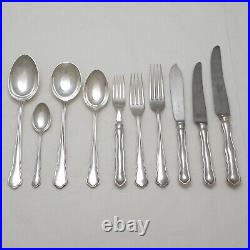 CHIPPENDALE Design JAMES DIXON & SONS Silver Service 76 Piece Canteen of Cutlery