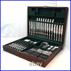 CHIPPENDALE Design JAMES DIXON & SONS Silver Service 76 Piece Canteen of Cutlery