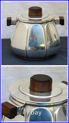 CHRISTOFLE ART DECO 1920 Coffee Tea Service Creamer Sugar Bowl 5pieces Brilliant