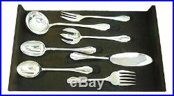 CHRISTOFLE Cutlery POMPADOUR Silver Plate 156 Piece Canteen Set for 12
