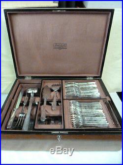 CHRISTOFLE LAOS 12 PLACE SETTINGS 118 pieces TABLE SET WITH BOX brillant