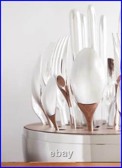 CHRISTOFLE MOOD SILVER PLATE 25-PIECE SET With EGG CAPSULE #0065299 BRAND NIB F/S