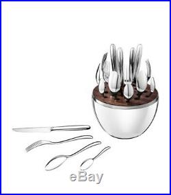 CHRISTOFLE MOOD SILVER PLATE 25-PIECE SET With EGG CAPSULE BRAND NEW