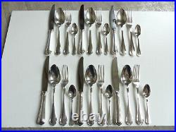 CHRISTOFLE SPATOURS SILVERPLATED FLATWARE SET 24 PIECES / 6 PEOPLE (set #1)