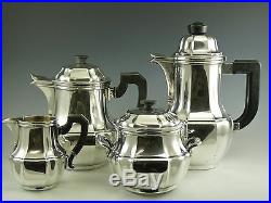 CHRISTOFLE Silver Plate Gallia ART DECO Pattern 4 Piece Tea & Coffee Set