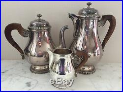 CHRISTOFLE silver plated Coffee Tea sugar creamer set 3 pieces France