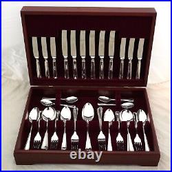 CORINTHIAN Design W. Wright Sheffield Silver Service 44 Piece Canteen of Cutlery