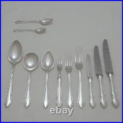 CORONET Design POSTON & CO SHEFFIELD Silver Service 127 Piece Canteen of Cutlery