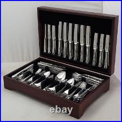 CORONET Design POSTON & CO SHEFFIELD Silver Service 127 Piece Canteen of Cutlery