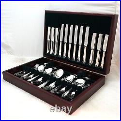 CORONET Design Sheffield Made Silver Service 56 Piece Canteen of Cutlery Set