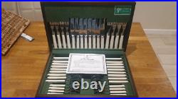 Canteen Cutlery Set Vintage 1987 Regalia Silver Plate Sheffield 56 Piece Set