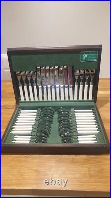 Canteen Cutlery Set Vintage 1987 Regalia Silver Plate Sheffield 56 Piece Set