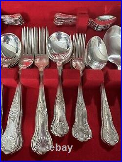 Canteen Cutlery Silver Plated 50 Piece Kings Pattern Design