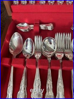 Canteen Cutlery Silver Plated 50 Piece Kings Pattern Design