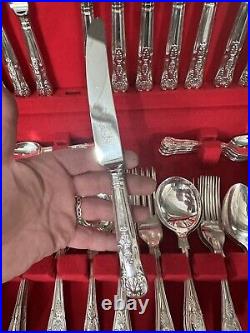 Canteen Cutlery Silver Plated 50 Piece Kings Pattern Design