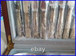 Canteen Of Silver Plate Royale Cutlery 8 Place Setting 58 Pieces Outstanding