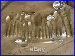 Canteen Silver Plate Kings Pattern Cutlery 158 Pieces 12 Places Thomas Armstrong
